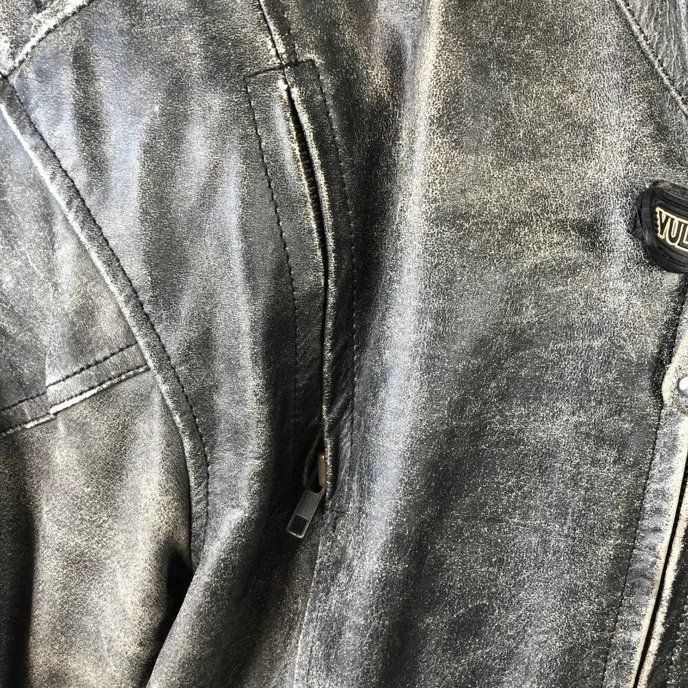 Vulcan Motorcycle Gear Jacket Mens 3XL Black Gray Riding CE Armor Zip Vents